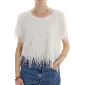 T-SHIRT SFRANGIATA PANNA